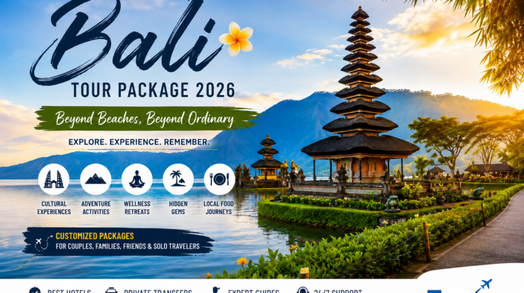 Bali Tour Package 2026 Scenic temple views, tropical landscapes, cultural experiences, adventure activities, and customized holidays by Traviso Travels.