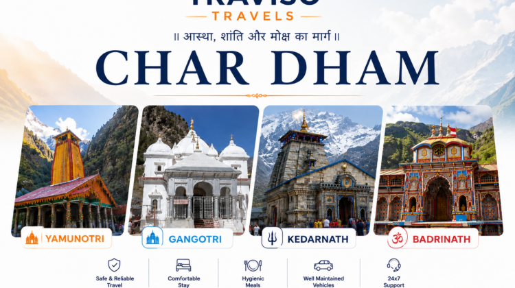 Char Dham Yatra 2026 pilgrimage guide covering Kedarnath, Badrinath, Gangotri and Yamunotri temples in Uttarakhand