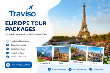 Europe Tour Packages by Traviso Travels Discover iconic destinations, unforgettable experiences, and hassle-free European holidays.