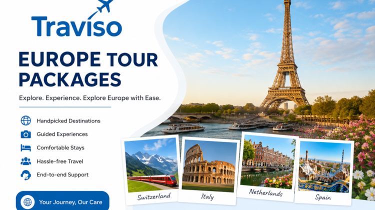 Europe Tour Packages by Traviso Travels Discover iconic destinations, unforgettable experiences, and hassle-free European holidays.