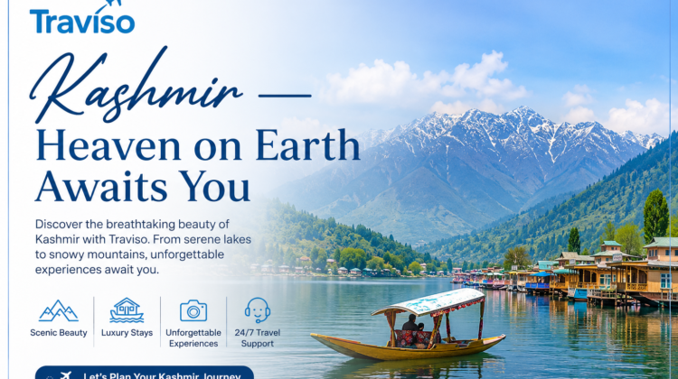 Explore the beauty of Srinagar, Gulmarg, Pahalgam, and Sonamarg with Traviso Travels. Your unforgettable Kashmir journey starts here.